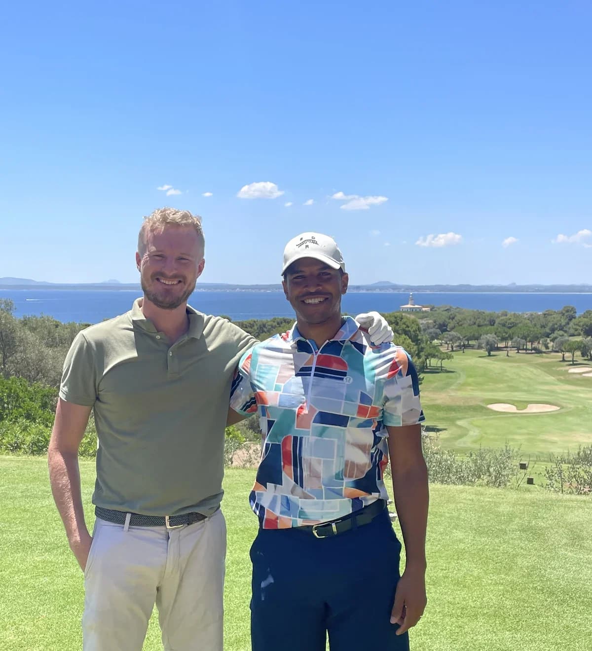 Andy with a client at Alcanada golf course