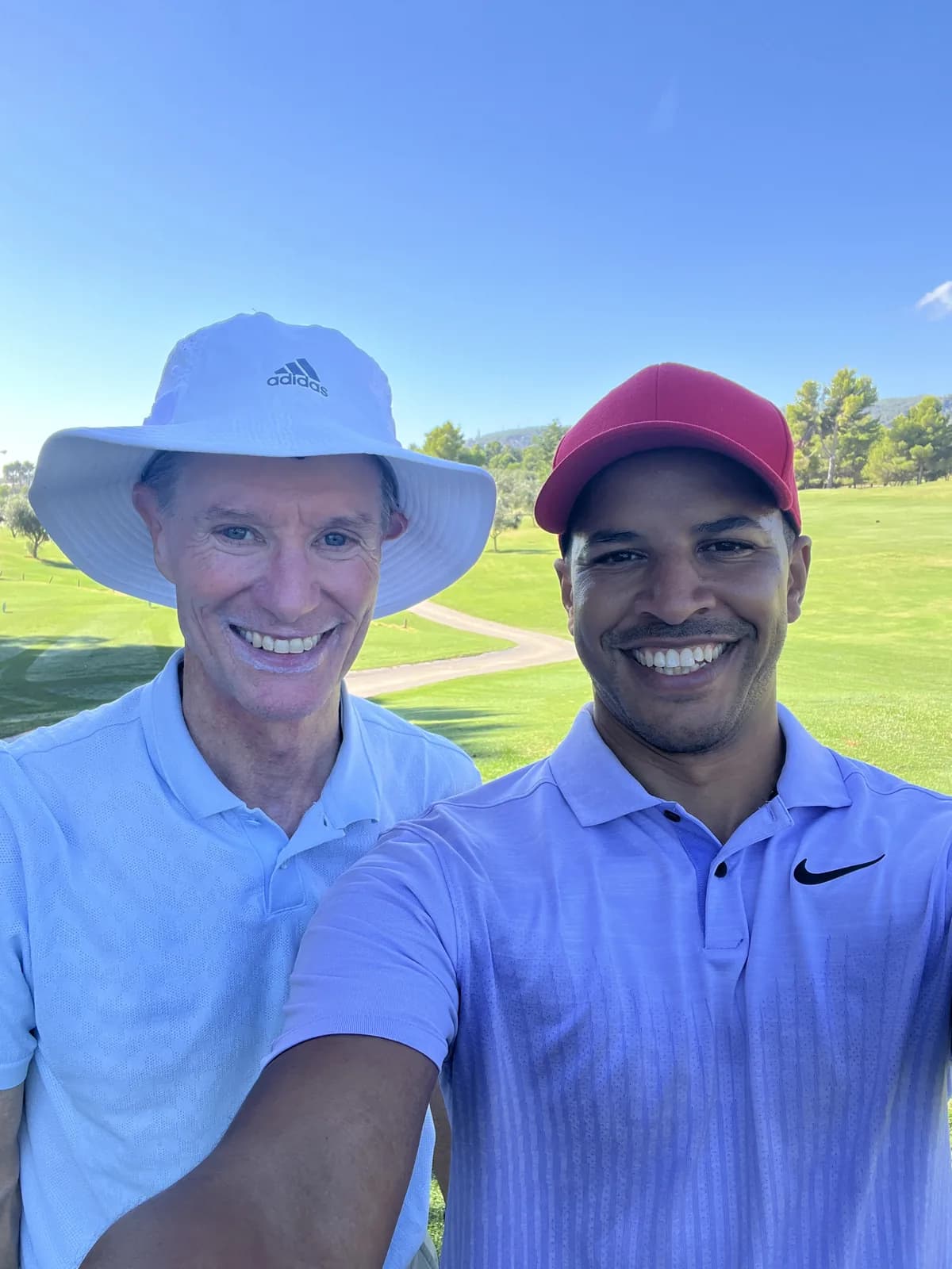 Andy with John at Son Quint during a Play With A Pro day