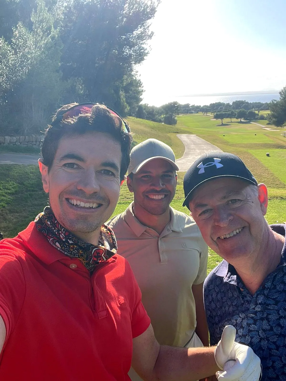 Group of golfers at Alcanada on a summer evening
