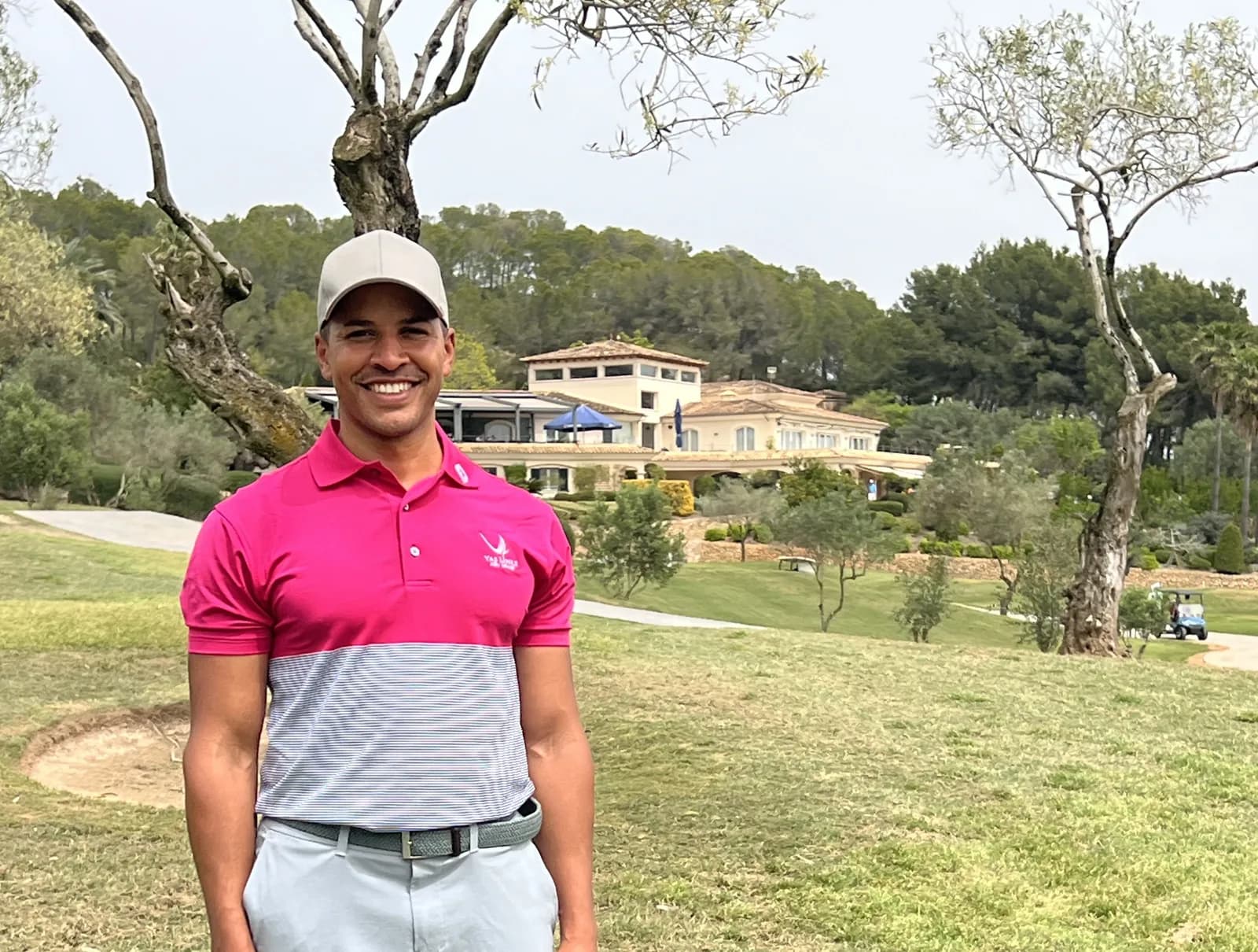 Andy sur le parcours de Son Muntaner