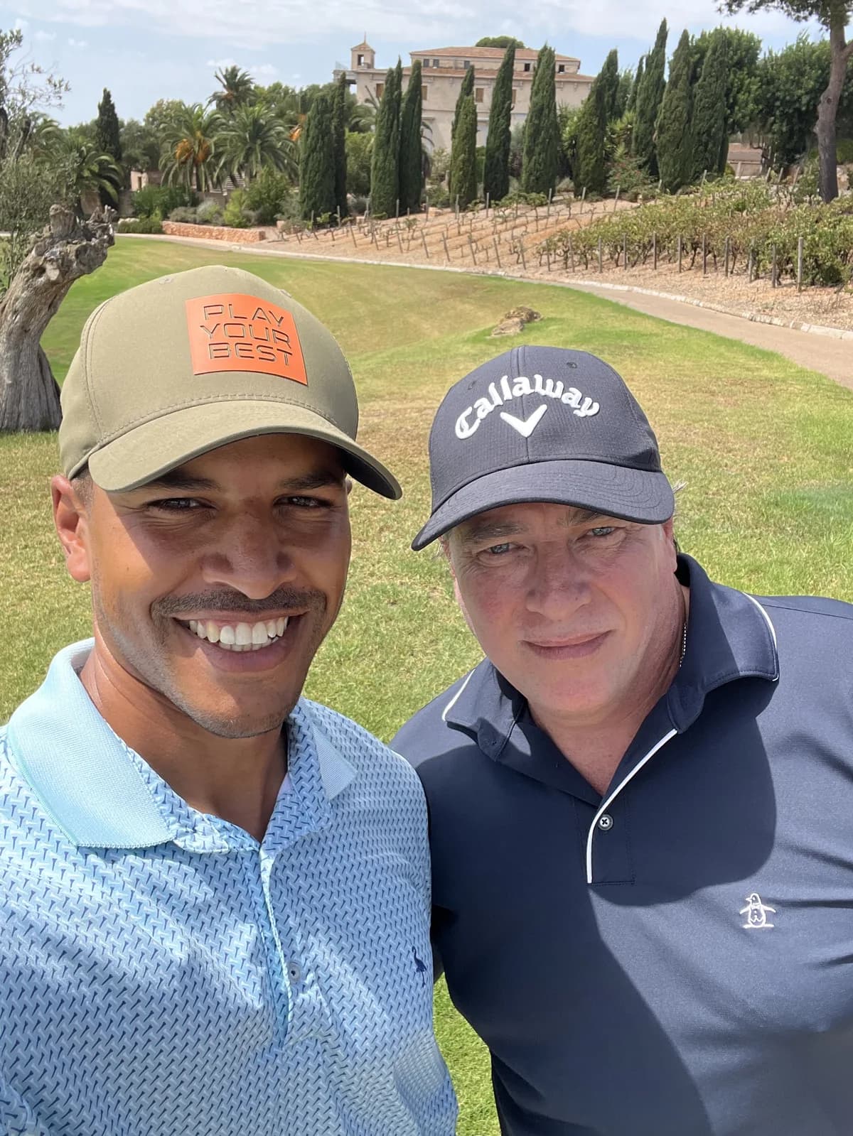Andy with Jannie at Son Gual during a Play With A Pro day
