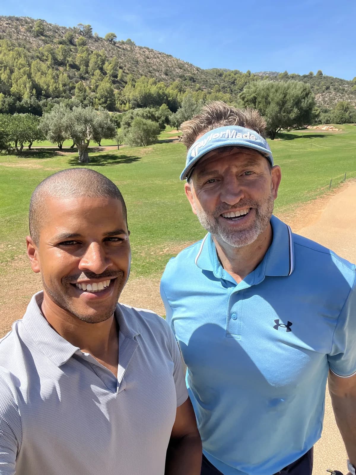 Andy with Paul at Son Termes during a Play With A Pro day