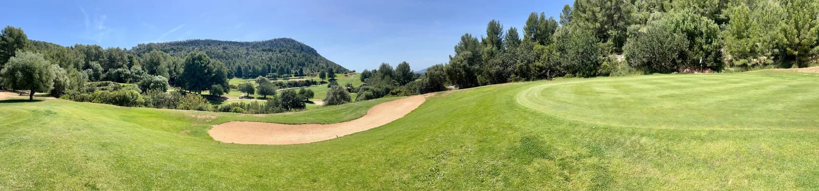 Son Termes golf course Mallorca Na Burguesa mountains