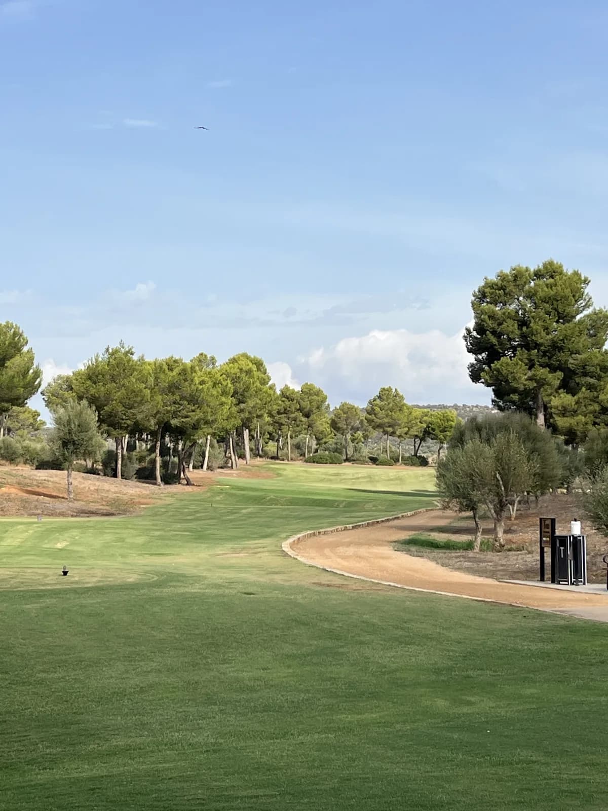 T Golf Palma第18洞球道弯向会所方向